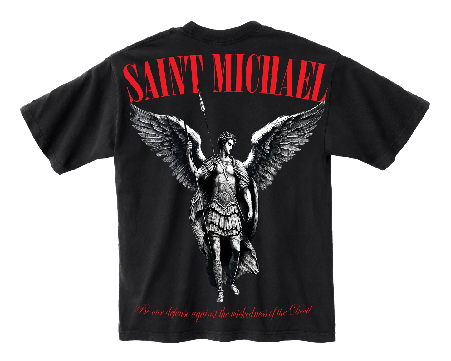 Saint Michael Black Tee