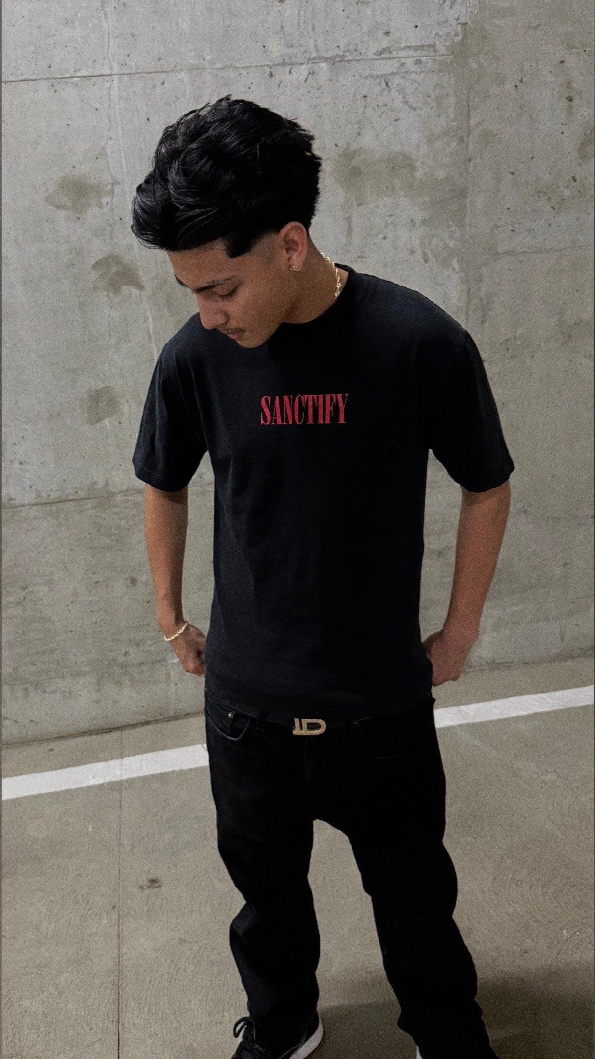 Saint Michael Black Tee