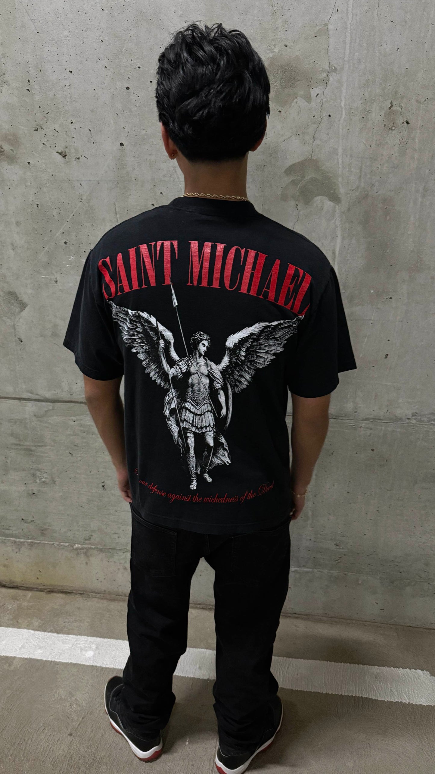 Saint Michael Black Tee