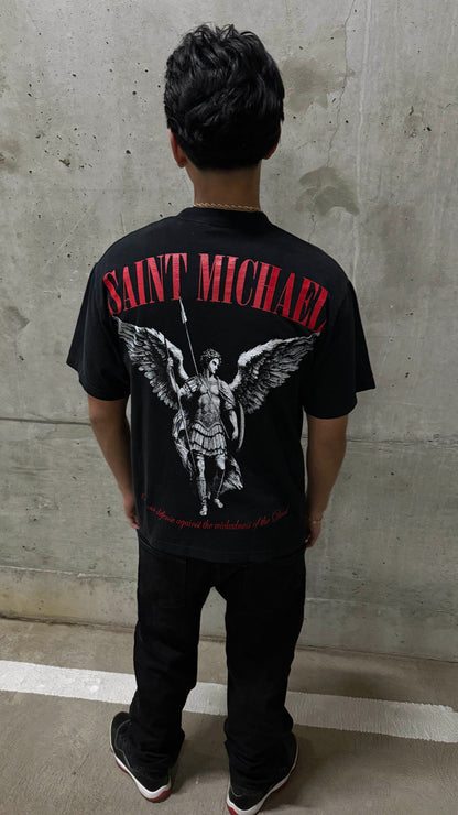 Saint Michael Black Tee