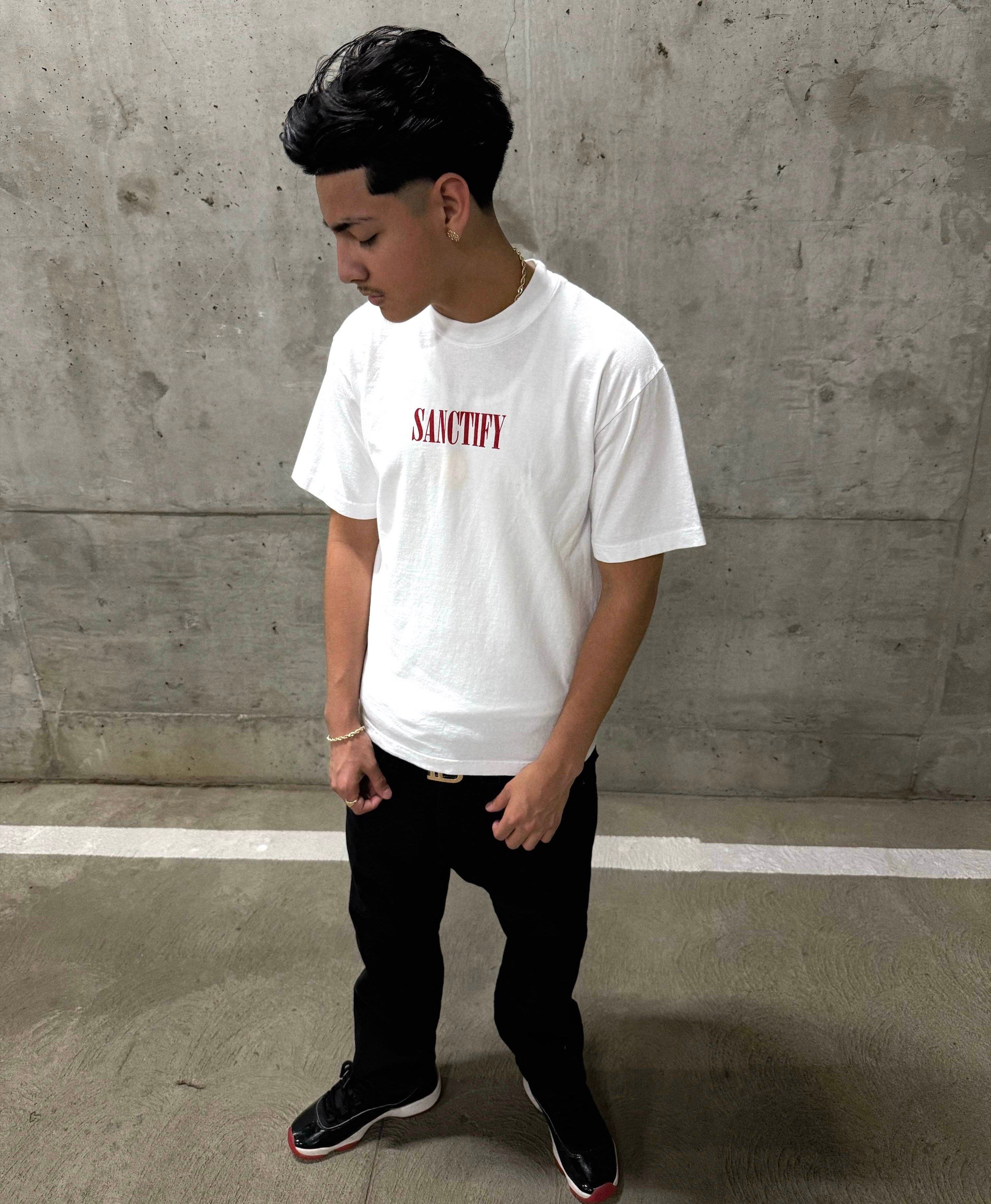 Saint Michael White Tee – Sanctify