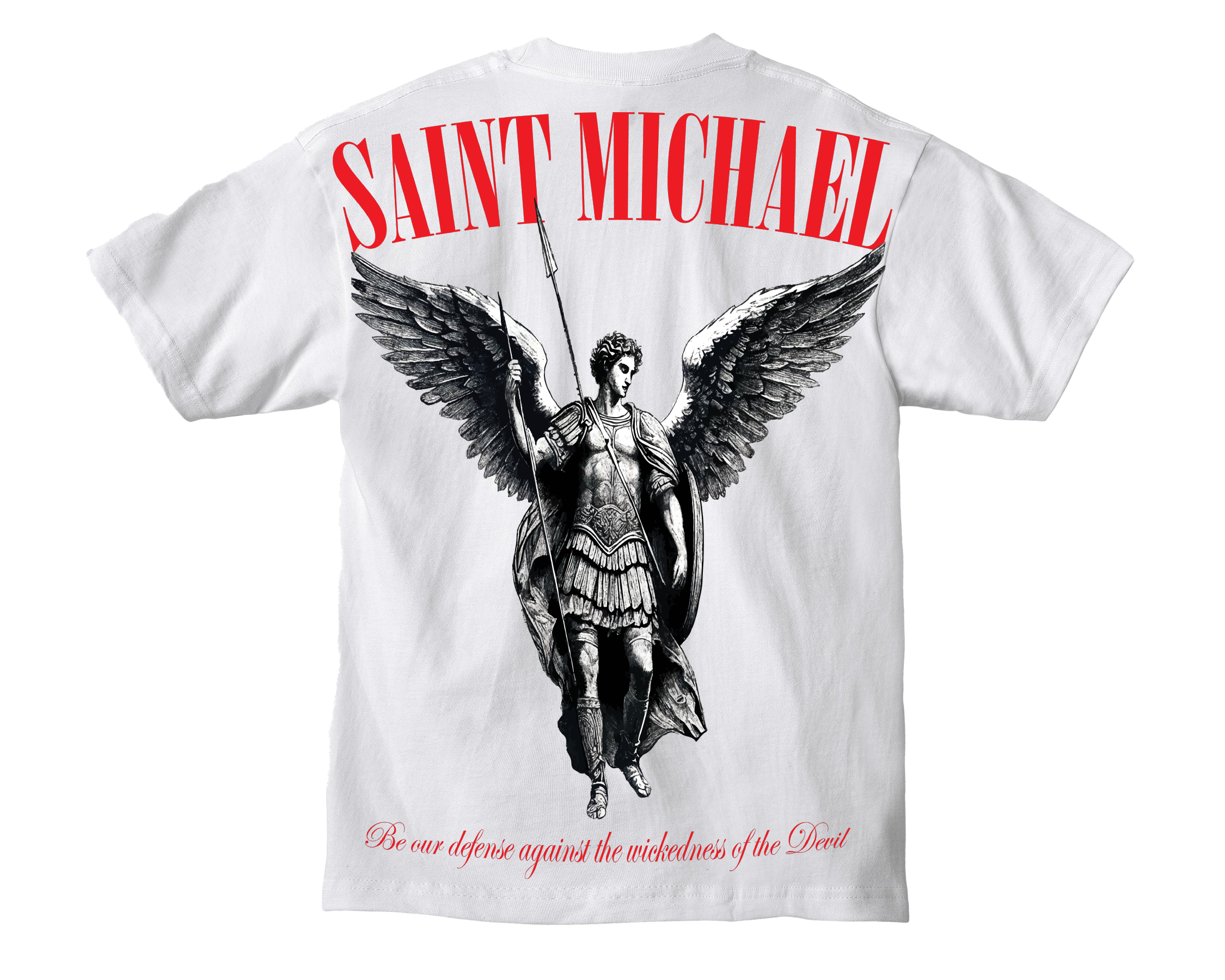 SAINT MICHAEL Tシャツ/M/WHT/SM-A23-0000-C18/KK/XLサイズ TEE 